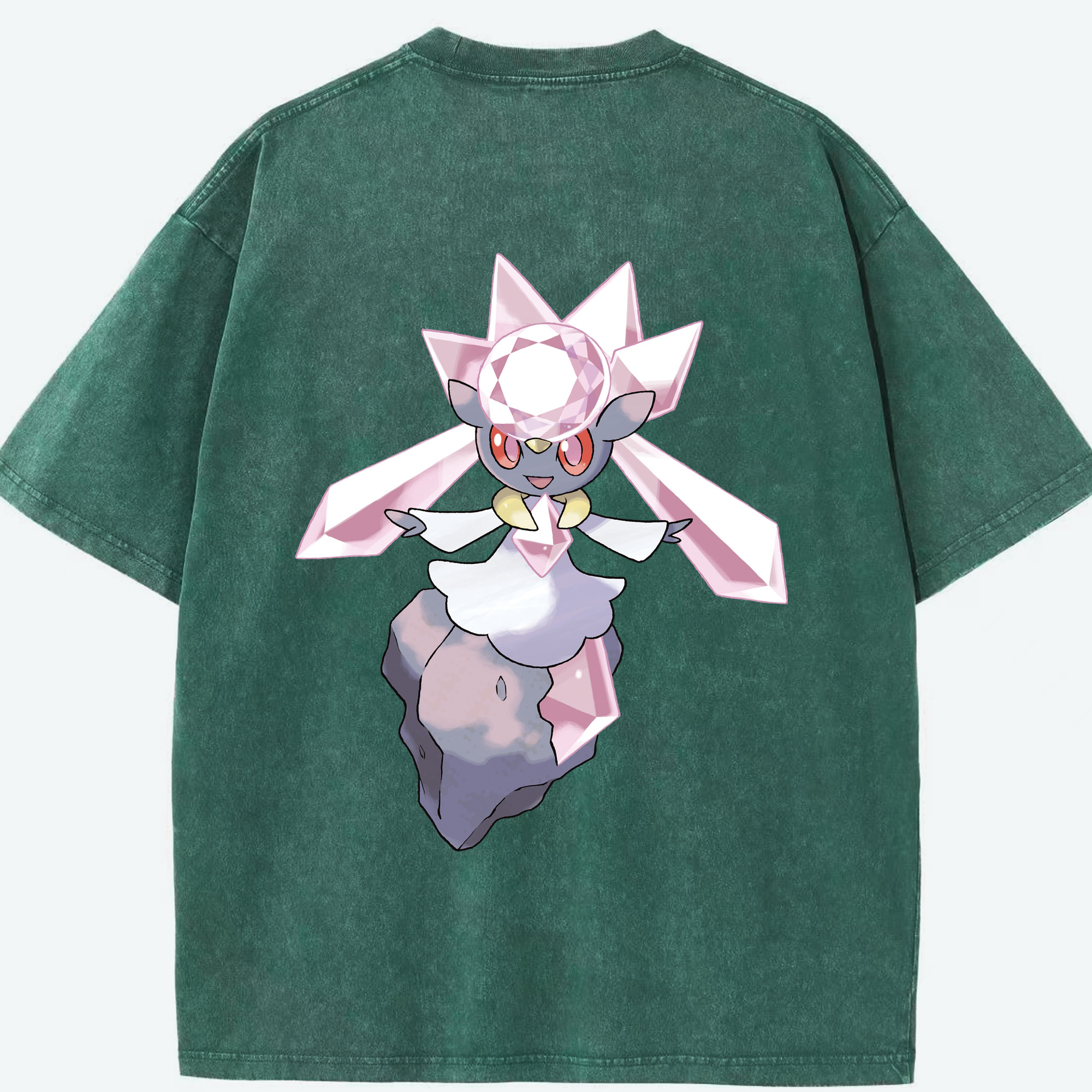 （画像用） ポケットモンスター Pokémon 綿100% ヴィンテージ風 半袖Tシャツ（背面プリント）
